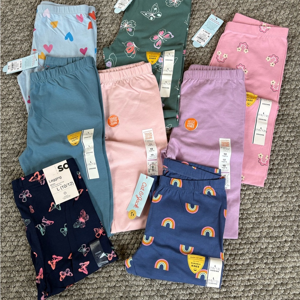 NWT Girls Leggings 10 & 10/12
